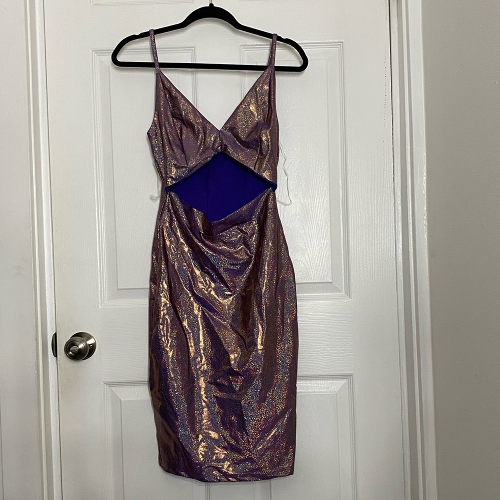 Forever 21 fun, shiny bodycon dress